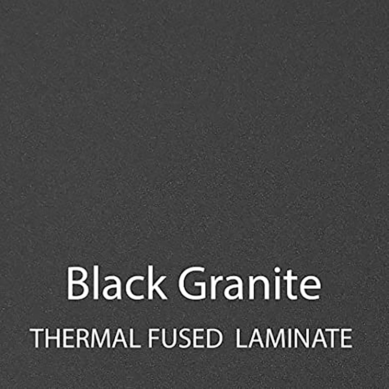 Scranton & Co 18x96 Adjustable Height Folding Seminar Table in Black Granite
