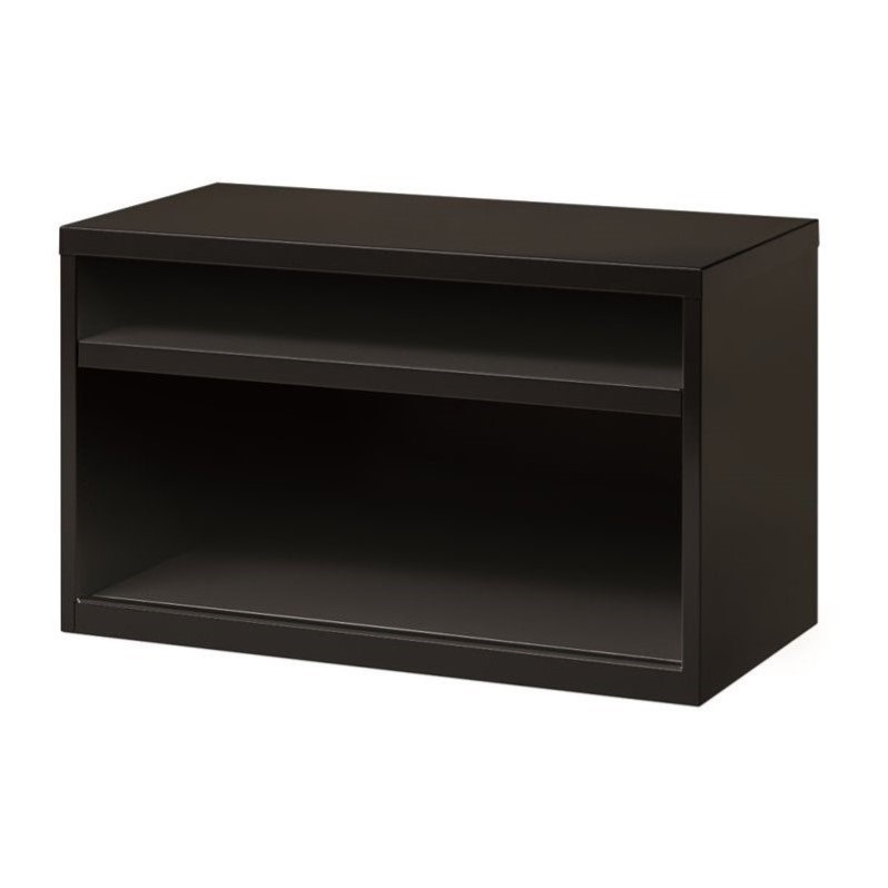 Scranton & Co 36-Inch Metal Credenza with Shelves in Black Finish