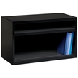 Scranton & Co 36-Inch Metal Credenza with Shelves in Black Finish