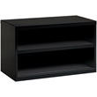 Scranton & Co 36-Inch Metal Credenza with Shelves in Black Finish