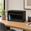 Scranton & Co 36-Inch Metal Credenza with Shelves in Black Finish