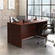 Scranton & Co Bowfront Executive Desk in Engineered Wood & Cherry Finish