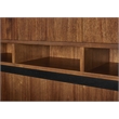 Scranton & Co Wood Hutch with Doors Fully Assembled in Medium Brown
