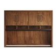 Scranton & Co Wood Hutch with Doors Fully Assembled in Medium Brown