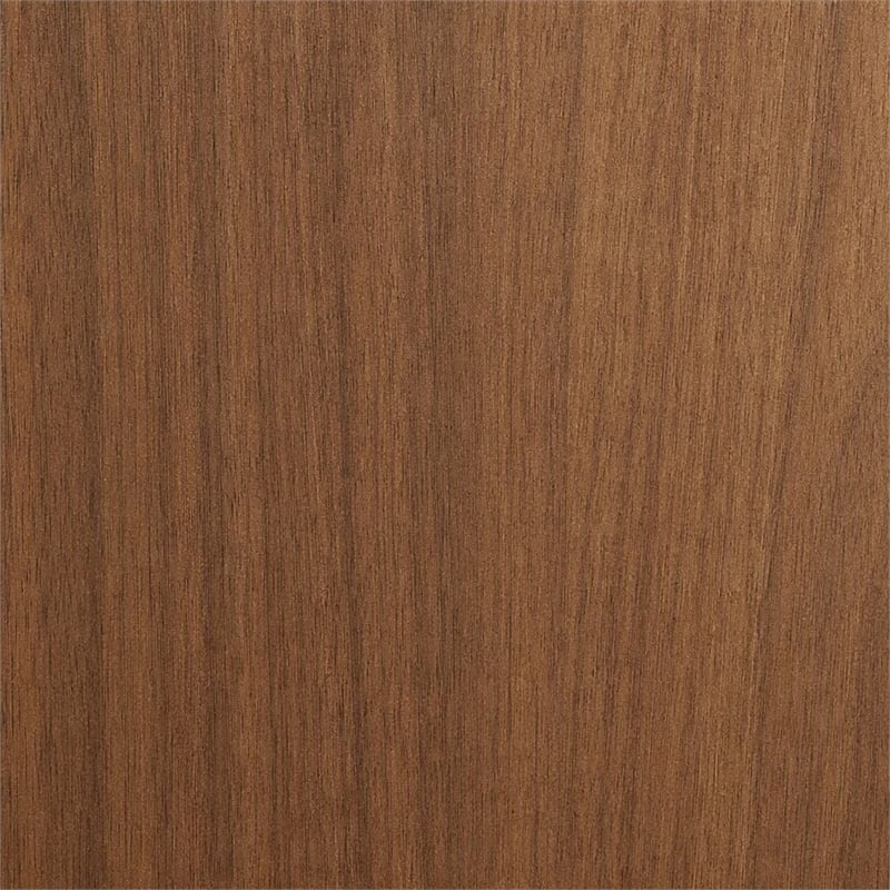 Scranton & Co Wood Hutch with Doors Fully Assembled in Medium Brown