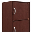 Scranton & Co 4 Shelf 4 Door Wooden Bookcase in Mahogany Finish