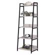 Scranton & Co Ladder Bookshelf with 5 Wooden Shelves in Natural & Black