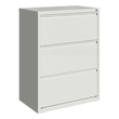 Scranton & Co 30 in Wide 3 Drawer Metal Lateral Filing Cabinet in White