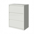 Scranton & Co 30 in Wide 3 Drawer Metal Lateral Filing Cabinet in White