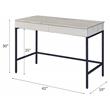 Scranton & Co Writing Desk with 2 Drawers in Natural and Black Finish