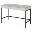 Scranton & Co Writing Desk with 2 Drawers in Natural and Black Finish