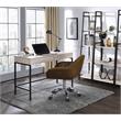 Scranton & Co Writing Desk with 2 Drawers in Natural and Black Finish
