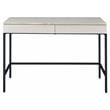 Scranton & Co Writing Desk with 2 Drawers in Natural and Black Finish