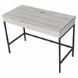 Scranton & Co Writing Desk with 2 Drawers in Natural and Black Finish