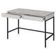 Scranton & Co Writing Desk with 2 Drawers in Natural and Black Finish