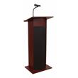 Scranton & Co 30W Modern Wood Power Plus Lectern with Amplifier in Mahogany