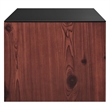 Scranton & Co Wall-Mount Office Storage Cabinet in Black Cherry Finish