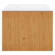 Scranton & Co Wall-Mount Office Storage Cabinet in White Natural Finish