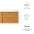 Scranton & Co Wall-Mount Office Storage Cabinet in White Natural Finish