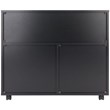 Scranton & Co 3-Section Mobile Wood Storage Cabinet in Black