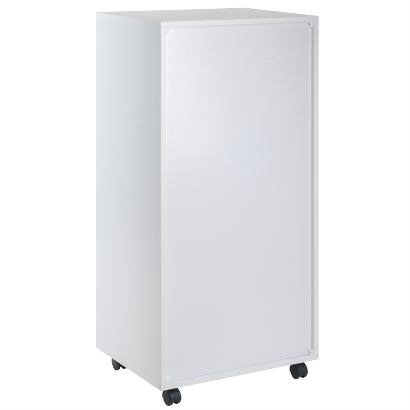 Scranton & Co 5-Drawer Tall Wood Storage Cabinet in White Finish