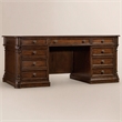 Scranton & Co Executive Desk in Mahogany Wood Finish with Rubberwood Solids