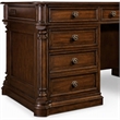 Scranton & Co Executive Desk in Mahogany Wood Finish with Rubberwood Solids