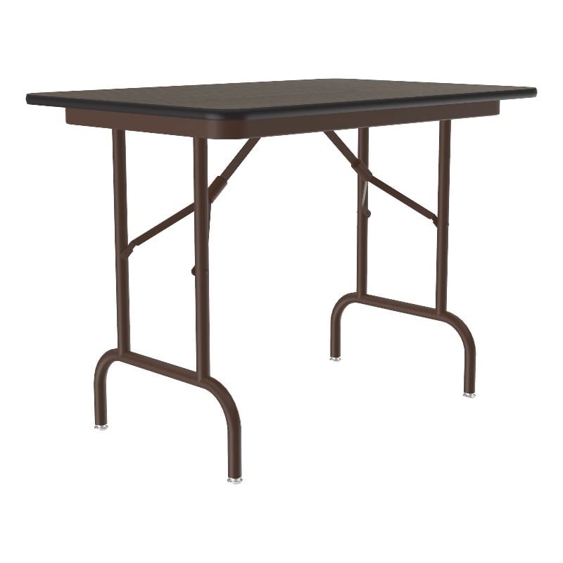 Scranton & Co Keyboard-Height Folding Table with Walnut Finish 24