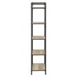 Scranton & Co 5-Tier Bookshelf in Antique Oak and Sandy Gray