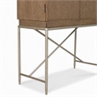 Scranton & Co Sonnet Secretary Desk Hub in Medium Brown Oak Veneers