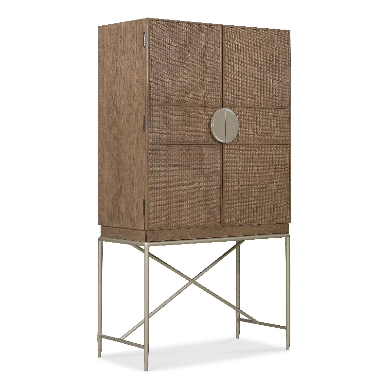 Scranton & Co Sonnet Secretary Desk Hub in Medium Brown Oak Veneers