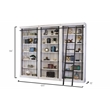 Scranton & Co 8' Tall Wood Bookcase Wall Ladder Storage White 120