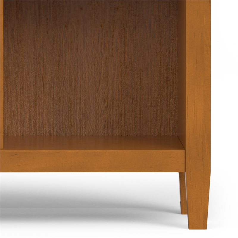 Scranton & Co 48 x 44 in Solid Wood 9 Cube Storage Unit in Golden Brown