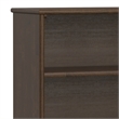 Scranton & Co Solid Wood Low Bookcase with 4 Shelves in Walnut Brown