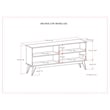Scranton & Co Solid Wood Low Bookcase with 4 Shelves in Walnut Brown