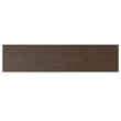 Scranton & Co Solid Wood Low Bookcase with 4 Shelves in Walnut Brown
