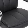 Scranton & Co Pillow-Top Task Chair with Chrome Arms and Base in Black