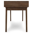 Scranton & Co Solid Wood Desk with Drawers in Rustic Natural Aged Brown