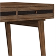 Scranton & Co Solid Wood Desk with Drawers in Rustic Natural Aged Brown