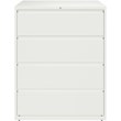 Scranton & Co 42-in 4 Drawer Metal Lateral File Cabinet White