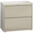 Scranton & Co 2-Drawer Metal Lateral File Cabinet in Putty 36