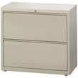 Scranton & Co 2-Drawer Metal Lateral File Cabinet in Putty 36