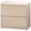 Scranton & Co 2-Drawer Metal Lateral File Cabinet in Putty 36