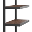 Scranton & Co Solid Acacia Wood Rectangle Bookcase Charcoal Brown 66X36 in
