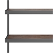 Scranton & Co Solid Acacia Wood Rectangle Bookcase Charcoal Brown 66X36 in