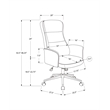 Scranton & Co Black Ergonomic Office Chair with Adjustability