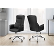 Scranton & Co Black Ergonomic Office Chair with Adjustability