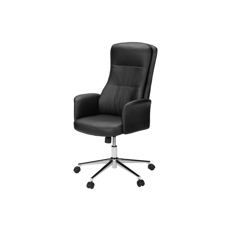 Scranton & Co Black Ergonomic Office Chair with Adjustability