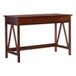 Scranton & Co Pine Wood 1 Drawer Desk in Antique Tobacco 46x20x30