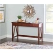 Scranton & Co Pine Wood 1 Drawer Desk in Antique Tobacco 46x20x30